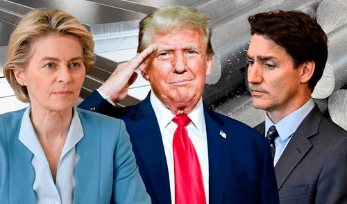 Los aranceles anunciados por Trump serán aplicados a nivel global, sin excepciones a ningún país en importaciones de aluminio y de acero. Foto: Composición LR. Los aranceles anunciados por Trump serán aplicados a nivel global, sin excepciones a ningún país en importaciones de aluminio y de acero. Foto: Composición LR.