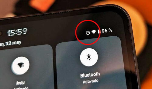 Se trata del ícono 'No molestar' que está presente en muchos celulares. Foto: Xataka