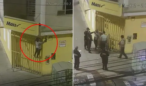 Captura de delincuente en flagrancia por intento de robo de reflectores en tienda Mass