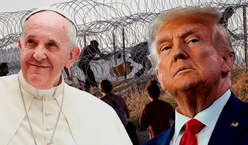 Las deportaciones masivas en EE. UU. "lastiman la dignidad", aseguró el papa Francisco. Foto: Composición LR.