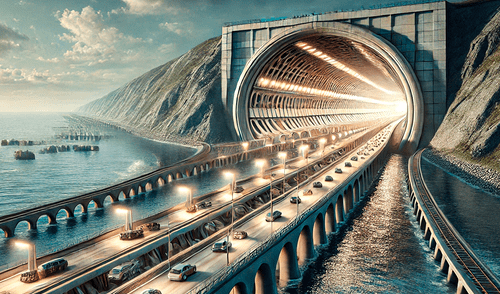 El túnel de Fehmarnbelt formará parte de la ruta E47, que conecta Alemania con Dinamarca, pasando por Copenhague. Foto: IA/La República.