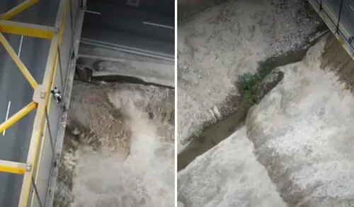 riesgo de desborde tras intensas lluvias