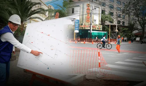 Obras en av. 28 de Julio