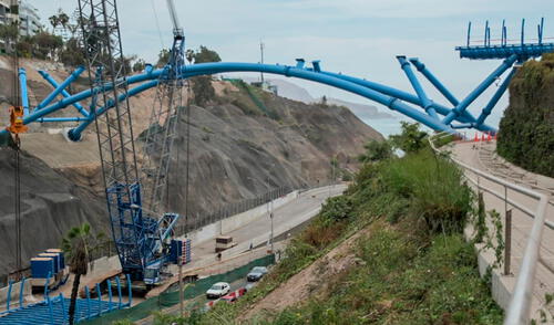 Contraloría ha alertado de 11 situaciones de riesgo durante la construcción del proyecto. Foto: La República Corredor turístico Miraflores-Barranco