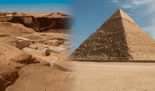 Uno de los descubrimientos al interior de la pirámide sellada fue un cofre canopo. Foto: composición LR/difusión Uno de los descubrimientos al interior de la pirámide sellada fue un cofre canopo.