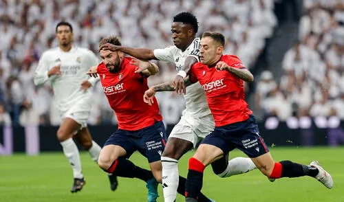 Real Madrid lleva cuatro victorias consecutivas sobre Osasuna por LaLiga. Foto: AFP