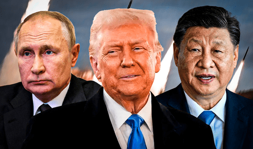 Donald Trump busca reducir el gasto en armas nucleares de EE.UU., Rusia y China. Foto: composición LR Donald Trump busca reducir el gasto en armas nucleares de EE.UU., Rusia y China.