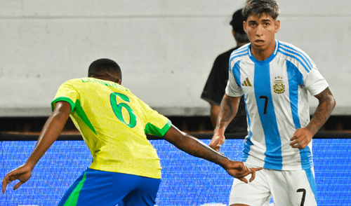 Argentina y Brasil se enfrentaron por la fecha 4  del Sudamericano Sub-20 2025