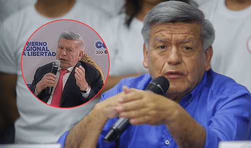 César Acuña, gobernador de La Libertad, generó controversia al declarar que en Trujillo no hay secuestros ni amenazas, solo extorsiones. | Composición LR. César Acuña, gobernador de La Libertad, generó controversia al declarar que en Trujillo no hay secuestros ni amenazas, solo extorsiones.