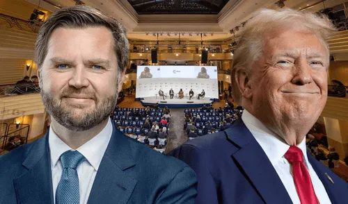 El vicepresidente de EE. UU. también instó a los funcionarios de Europa a frenar la migración irregular del continente. Foto: Composición LR.