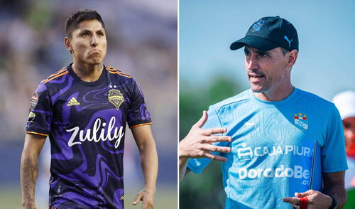 Guillermo Farré se convirtió en técnico de Sporting Cristal en junio del 2024. Foto: composición LR/AFP Guillermo Farré se refirió a Raúl Ruidíaz