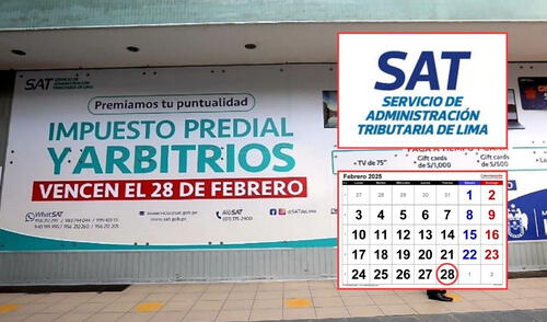 El SAT se encarga de la recaudación tributaria en el Cercado de Lima. Foto: Andina/SAT/Calendarpedia/LR
