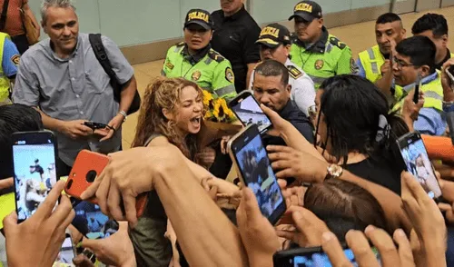 Shakira llegó a Lima para sus dos conciertos en el Estadio Nacional. Foto: Gonzalo Ramírez y Rosario Rojas / URPI-LR Shakira llegó a Lima para sus dos conciertos en el Estadio Nacional.