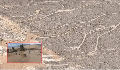 Las constantes lluvias en Ica han provocado que tres geoglifos de las Líneas de Nazca hayan sido dañados. Foto: composición LR/La Lupa/Facebook Las constantes lluvias en Ica han provocado que tres geoglifos de las Líneas de Nazca hayan sido dañados. Foto: composición LR/La Lupa/Facebook