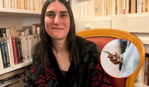 Éléna, una mujer de 33 años de Orleans, Francia, ha optado por vivir sin un teléfono inteligente ni redes sociales. Foto: composición LR/Diario AS