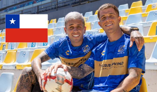 'Colo' Ramírez y Diego Hernández fueron presentados en Everton de Chile en enero de 2025. Foto: Everton/Instagram