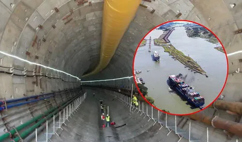 En febrero de 2025, las autoridades mostraron cómo avanza el megatúnel que se ubica debajo del Canal de Panamá. Foto: composición LR/X/Metro de Panamá/AFP En febrero de 2025, las autoridades mostraron cómo avanza el megatúnel que se ubica debajo del Canal de Panamá