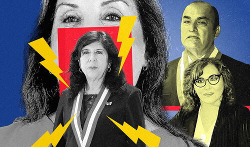 La presidenta Dina Boluarte pone sus alfiles en la Junta Nacional de Justicia y va contra la presidenta del PJ, Janet Tello - Ilustración: Ricardo Cervera
