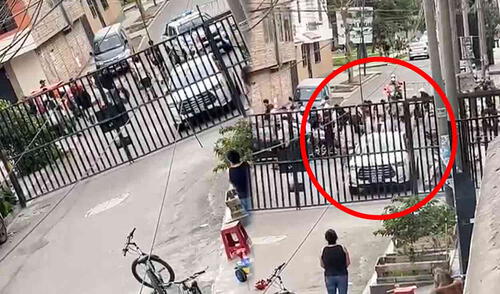 Barristas se enfrentan a balazos