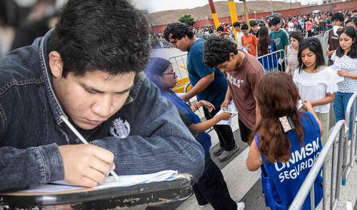Examen San Marcos. Foto: composición LR/Andina Examen San Marcos