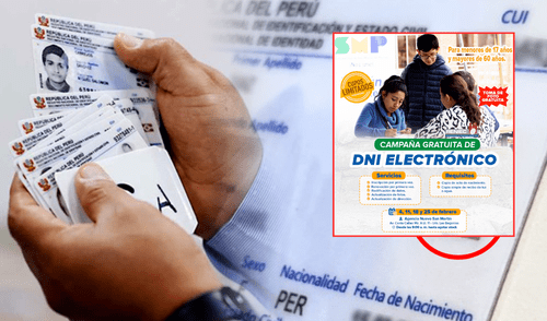 La campaña está dirigida para un sector de los ciduadanos que residen en SMP y se antenderá por orden de llegada. Foto: Andina/Facebook