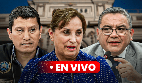 Los dominicales comenzarán minutos antes de las 8 p.m. Foto: Composición/LR Dina Boluarte, Harvey Colchado, Juan Santivañez, Congreso