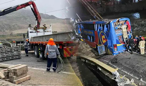 Instalan puente en Chancay.