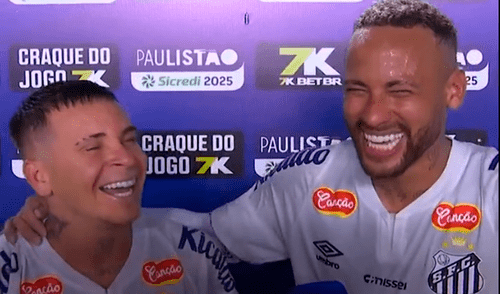 Neymar bromea con Soteldo por su tamaño