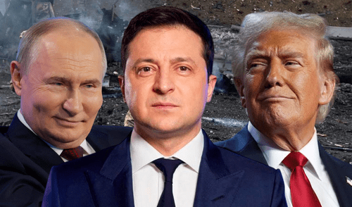 Zelenski negó que su viaje previso a Arabia Saudí esté relacionado con las conversaciones entre Trump y Putin. Foto: Composición LR. Zelenski negó que su viaje previso a Arabia Saudí esté relacionado con las conversaciones entre Trump y Putin. Foto: Composición LR.