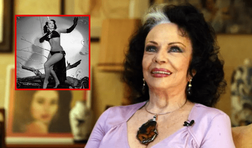 La incónica bailarina de la 'Época de Oro' del cine mexicano falleció a los 93 años. Foto: composición LR / X larepublica.pe