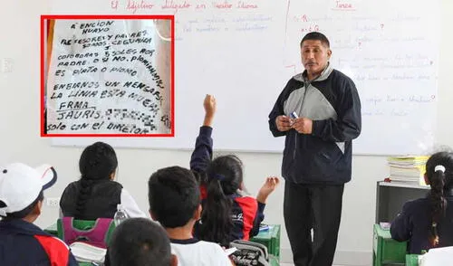 Extorsionadores dejan cartas amenazantes en colegios del Perú. Foto: composición LR/referencial/Andina colegios víctimas de extorsión en Perú