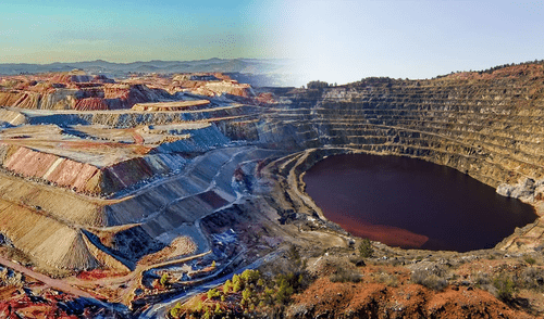 Los habitantes que residían en Río Tinto fueron reubicados en la localidad vecina de Minas de Riotinto. Foto: difusión Los habitantes que residían en Río Tinto fueron reubicados en la localidad vecina de Minas de Riotinto