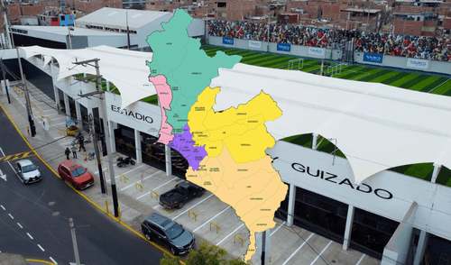 El Estadio Julio Montjoy Guizado se ha convertido en un punto de encuentro para los vecinos de Santiago de Surco, donde pueden ejercitarse y disfrutar del fútbol sin alejarse de casa. Foto: composición LR/Municipalidad de Surco