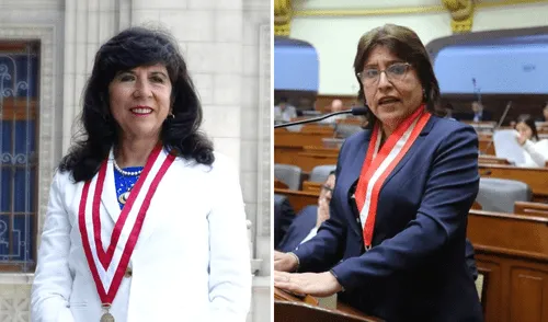 Janet Tello y Delia Espinoza se opusieron a la reforma de la ley de extinción de dominio.Foto: composición LR larepublica.pe