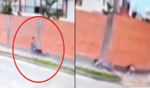 Mujer embarazada cae al suelo por maraña de cables en Surco