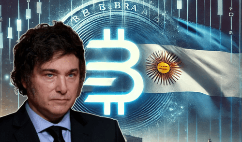 Bandera de Argentina, criptomoneda $LIBRA y Javier Milei. Foto: composición LR/IA/Friedrich Naumann Foundation Bandera de Argentina, criptomoneda $LIBRA y Javier Milei