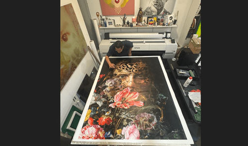 Antonio Zegarra y su obra "Napoleón".