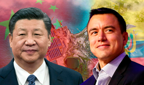 La ruta Guayaquil-Chancay-Shanghái será inaugurada este viernes 21 de febrero, en los muelles de Contecon. Foto: Composición LR.