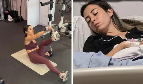 Una mujer de Inglaterra ignoró un dolor en el pecho creyendo que era un desgarro muscular, pero meses después descubrió que tenía cáncer de mama. Foto: composición LR/The Sun Mujer pensó que se había desgarrado un músculo en el gimnasio y descubrió que en realidad tenía cáncer de mama