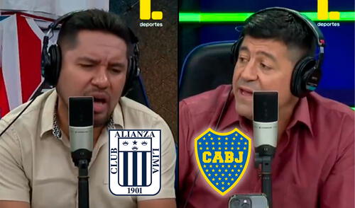 'Checho' Ibarra y Fernando Egúsquiza tuviron discrepancias en el análisis del Alianza Lima vs Boca Juniors. Foto: composición LR/captura de Latina
