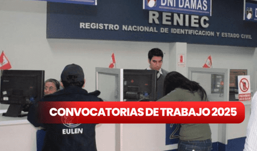Reniec ha abierto una nueva convocatoria de empleo dirigida a técnicos y profesionales universitarios. Foto: Composición LR/Difusión