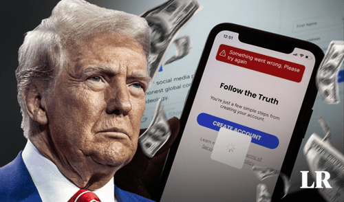 Trump Media & Technology Group registra pérdidas de 400,9 millones de dólares y caída del 12% en ingresos. Foto: composición LR Trump Media & Technology Group registra pérdidas de 400,9 millones de dólares y caída del 12% en ingresos.