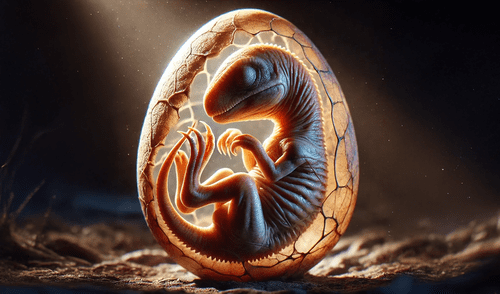 El descubrimiento de un embrión de dinosaurio fue hallado en Estados Unidos. Foto: IA Descubrimiento