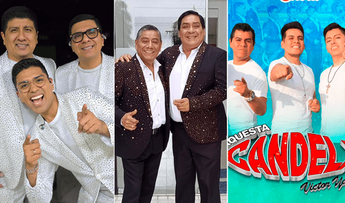 Grupo 5, Hermanos Yaipén y Orquesta Candela juntos en Plaza Norte. Fotos: Facebook. Artistas rendirán homenaje a Víctor Yaipén.