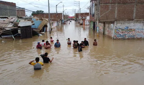 En centro de Lambayeque se inundó durante el Niño Cortero.