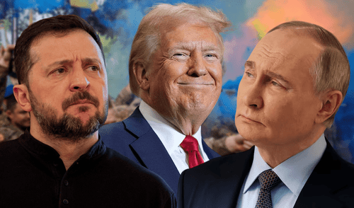 Previamente, Trump consideró que la participación de Zelenski en las negociaciones por el fin de la guerra en Ucrania no es "muy importante". Foto: Composición LR.