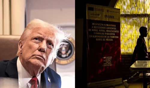 Estados Unidos revierte orden de Donald Trump de eliminar la asistencia legal a niños migrante no acompañados. Foto: Composición LR/AFP/El País