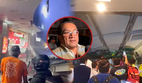 Bomberos, policías y equipo médico realizan las labores de rescate tras la tragedia. Foto: Composición LR