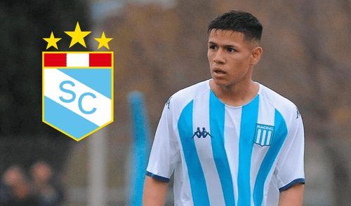 Áxel Cabellos ha sobresalido en las divisiones menores de Racing. Foto: composición LR/difusión Sporting Cristal cierra fichaje de Álex Cabellos para la Liga 1 y la Copa Libertadores 2025
