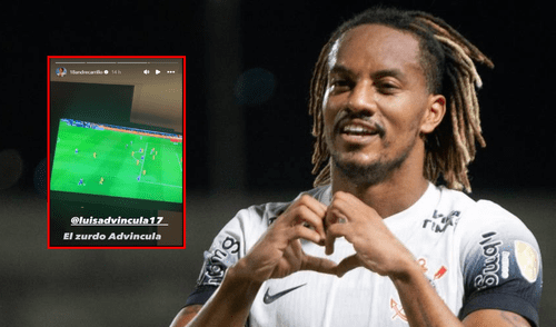 André Carrillo reaccionó al gol de Luis Advíncula con Boca Juniors